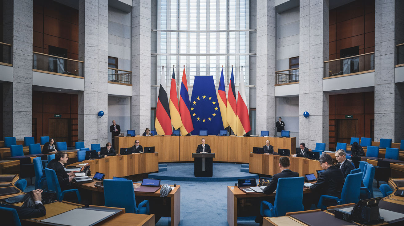 EU Debates Russia Sanctions After Germany Blames Moscow for Drone Attack